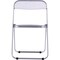Isl Furnishings The Lux Modern Acrylic-Like Folding Chair 2, Transparent/Silver Ch59DC-2PK-AR01-PC10 - alternate 4